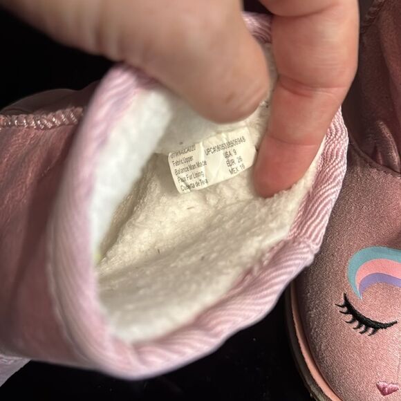 Toddler Girls Iridescent Unicorn Boots - Picture 7 of 8